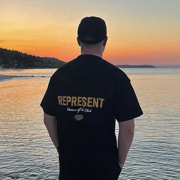 

2023 fashion men's and women's t shirts uk high street brand representative limited slogan printed short-sleeved versatile america, White