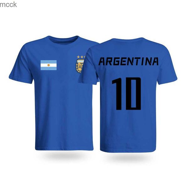 

men's t-shirts argentina soccer shirt 2022 cotton harajuku streetwear championship team fan clothes 3 stars argentina t-shirt for man w, White;black