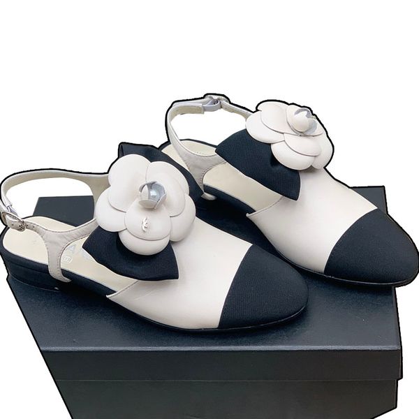 

womens dress shoes designer sandals with chunky heel height 2cm/7cm cowhide slingbacks ladies adjustable ankle buckle wedding shoes retro sl, Black