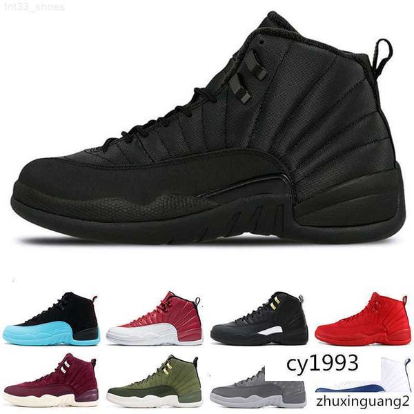 

new winterized 12 pe michigan black wntr suede 12s mens basketball shoes sneakers gs hyper lemonade designer jumpman trainers zapatos
