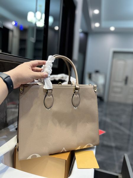 

designer bags women bag handbags embossed flower monograms onthego gm mm womens handbag purse tote shoulder female backpack on the go