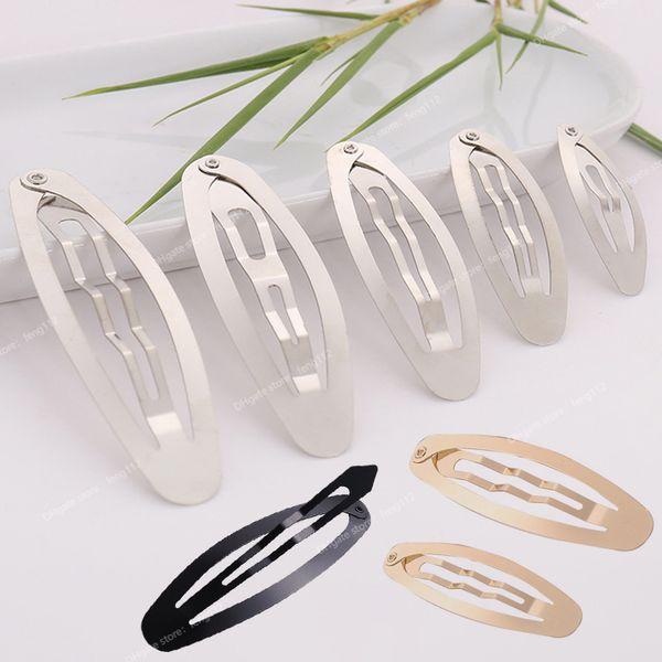 

20pcs hair clips oval bb hairpins base for jewelry making diy barrette hairgrip metal gold black color hair pin clip accessories jewelry mak, Blue;slivery