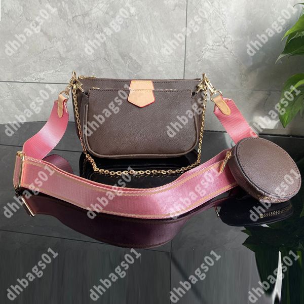 

multi pochette crossbody bags for women handbag brand designer shoulder handbags embossing leather fashion luxurys detachable chain clutch p