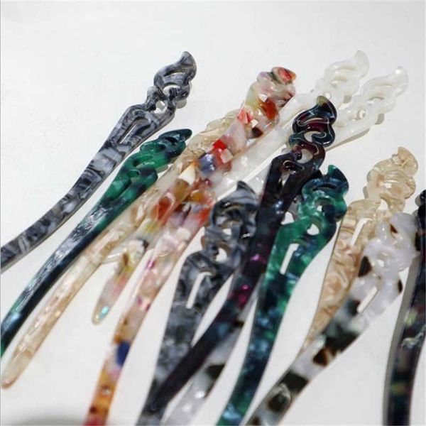 

hairpins chinese style hair sticks vintage acetate chopstick women elegance lady hairpins hair clips pins wedding hair jewelry accessorie w0, Golden;silver