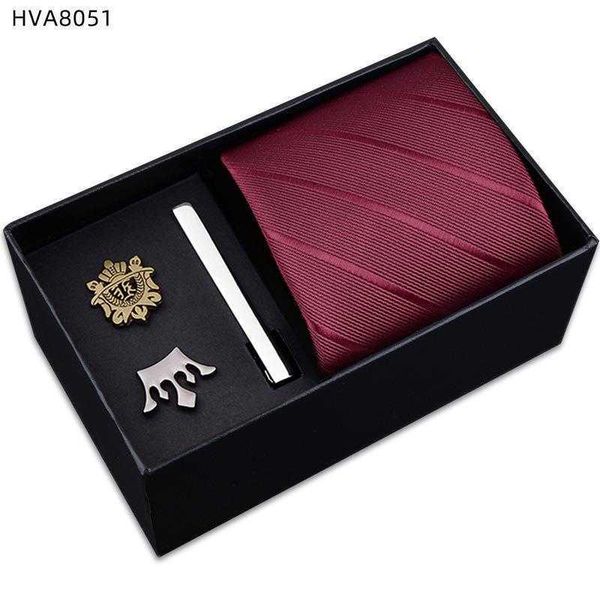 

box mens formal wear business tie brooch clip five piece suit professional blue, Black;blue