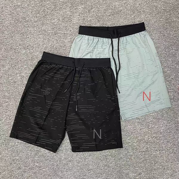

23ss american material sports shorts pants mens fashion brand sweapants quick-drying nylon material fitness running outdoor quarter pants, Black