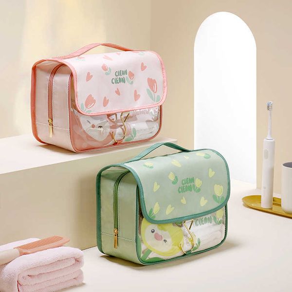 

cosmetic bags travel wash hook women makeup transparent toiletries organizer storage pouch ladies bathroom make up 230417