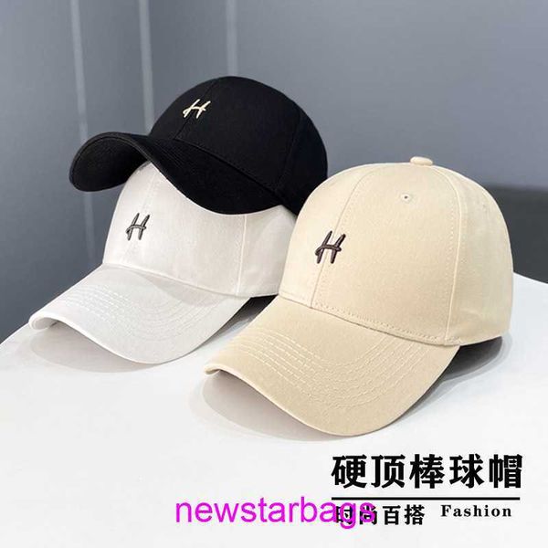 

original edition designer hermsie hat for sale korean ins embroidery h letter cap children's versatile fashion casual hard baseball in, Blue;gray