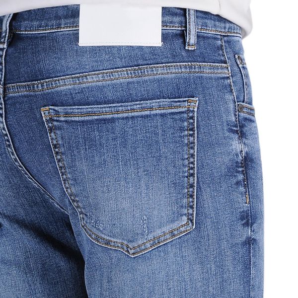 

men's jeans spring summer thin denim slim fit european american high-end brand small straight pants jh6053-9, Blue