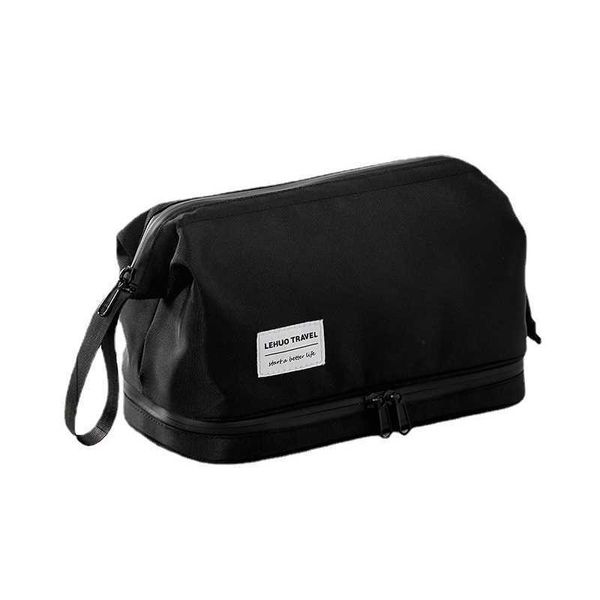 

cosmetic bags men s travel toiletry shaving kit organize large waterproof wet dry separation double layer women storage 230417