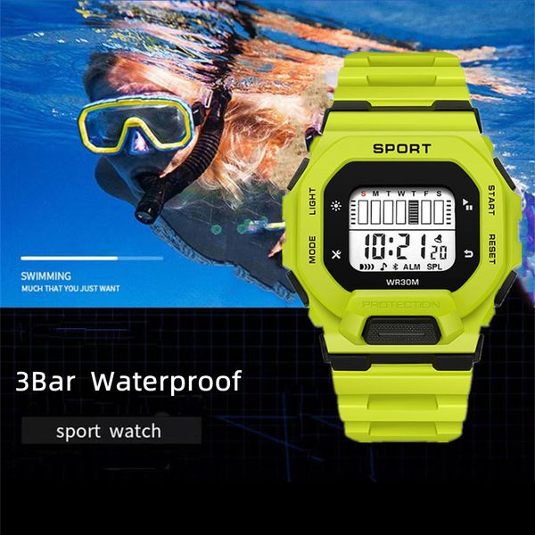 

children's watches kids sport smart digital toys watches children alarm electronic waterproof clock chrono my watch for men orders relo, Blue