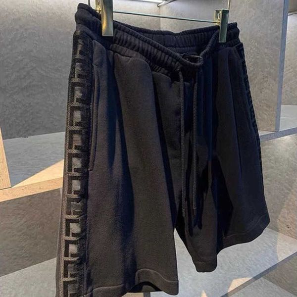 

summer men short trousers designer shorts embroidered beach pants designer shorts mens cotton sweatpants 4xl 5xl, White;black