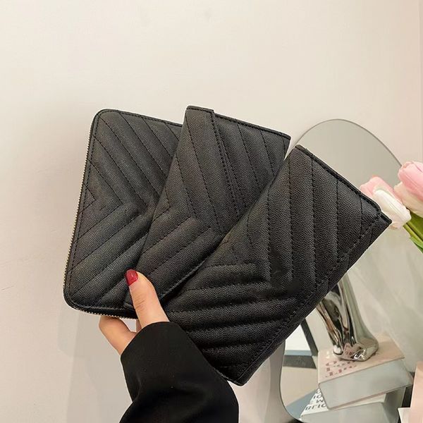 

cassandre purse designer wallet card holder flap handbag ladies coin purse luxury clutch casual front flap with snap closure multi-size mult, Red;black