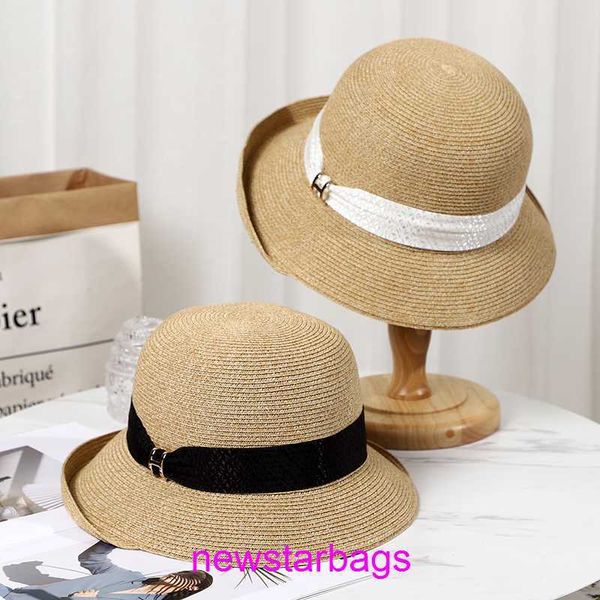 

original edition designer hermsie hat for sale japanese straw hat summer big brim fisherman leisure outing foldable sun seaside vacation fem, Blue;gray