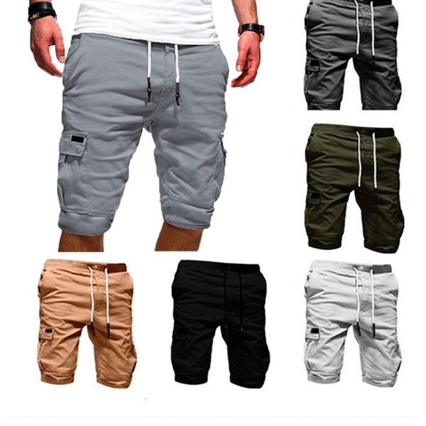 

men's shorts bolubao men's cargo shorts summer bermuda military style straight work pocket lace up short trousers casual shorts ma, White;black