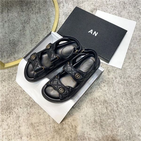 

french designer women slippers clip toe flat summer tied ladies beach casual luxury flip flops fashion leather footwear sandals rh8p, Black