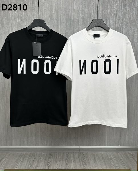 

d2 dsq mens t shirts letter print tee italy designers men shirts streetwear women shorts t-shirt short sleeve clothes, White;black