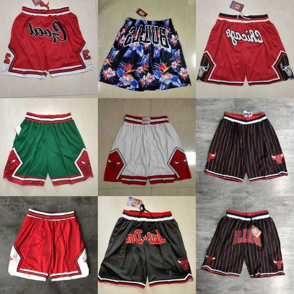 

2023 chicago''bulls''men throwback basketball shorts pocket, Black
