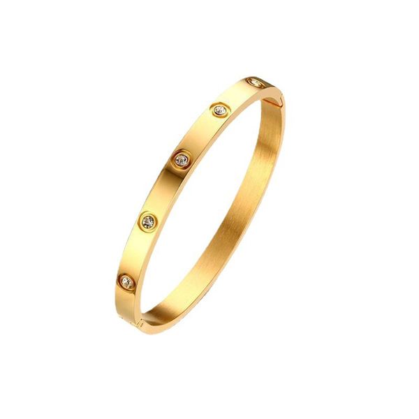 

luxury gold name bracelet sracelet designer sangle women men 4cz titanium steel screw screwdriver sracelets designer jewelry sold silver nai, Black