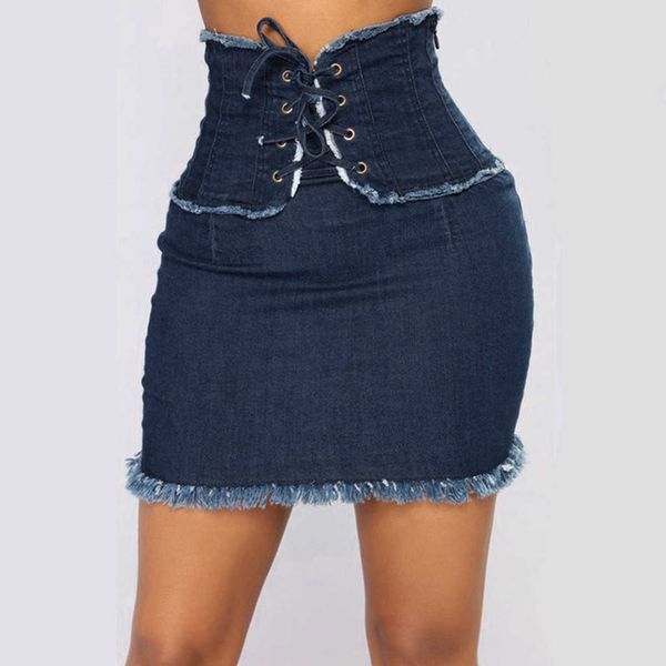 

skirts solid fashion high women's denim up casual skirt bodycon jean short waist lace skirt skirts for teen girls mini skirt lingerie j, Black