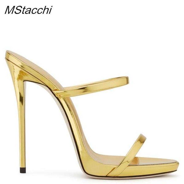 

new sandals new platform women slippers summer party runway super high heel mules shoes stiletto ladies slingback 230406, Black
