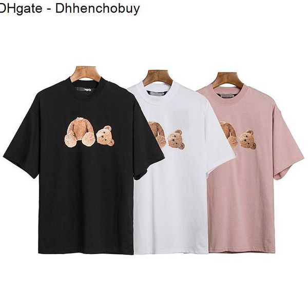 

t shirt designer tshirt palm shirts for men boy girl sweat tee shirts printing bear oversize breathable casual angels t-shirts 100% pure cot, White;black