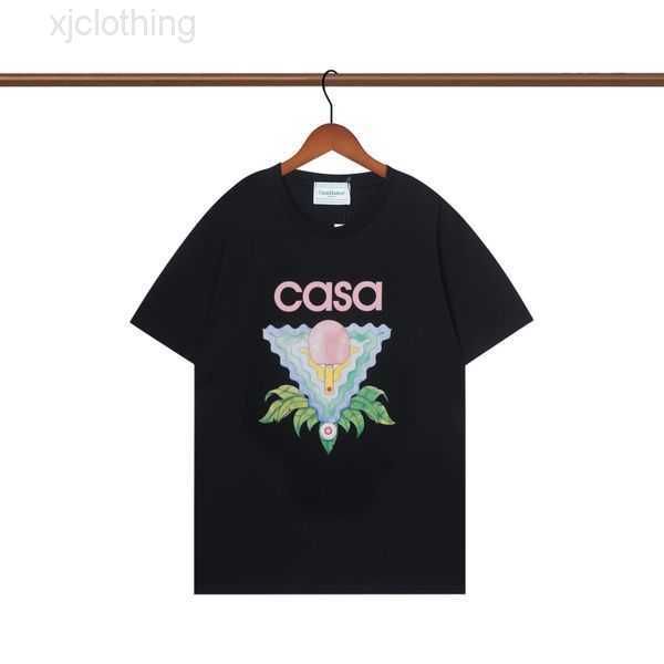 

2023 summer mens t shirt casablanc women print tee luxury brand designers men t-s man designer 100% cotton clothing s-2xl 155dvp5dvp, White;black