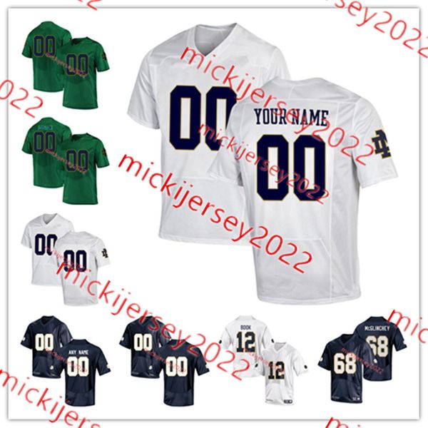 

notre dame fighting irish football jersey eli raridon jacob lacey rylie mills andrew kristofic jadarian price braden lenzy drew pyne osita e, Black