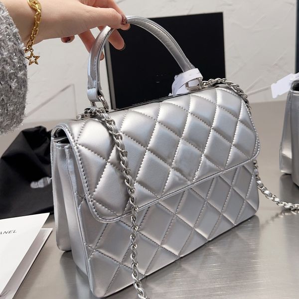 

luxury designer woman bag channel crossbody bag genuine leather trendy cc mini handle shoulder bags black cross body purse women clutch hand