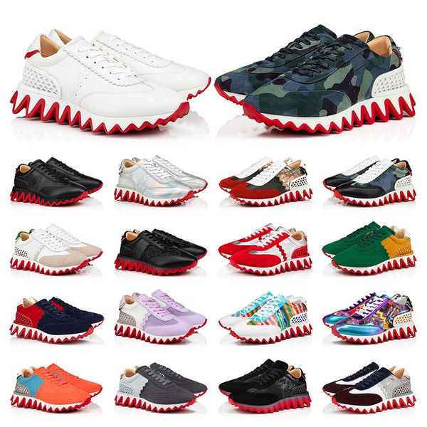 

2023 men women casual shoes luxury designers shark sneakers genuine leather rivet outdoor sharks mens sports fashion trainers, Black