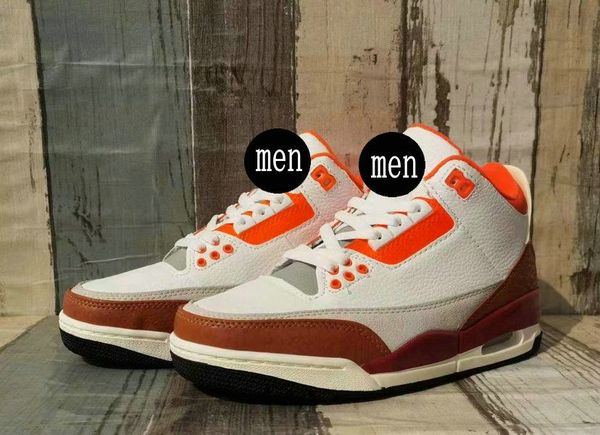 

2023 new sports jumpman 3 retro se on mars gs white orange men basketball shoes 3s iii mens athletic shoes sport sneakers us 7-13