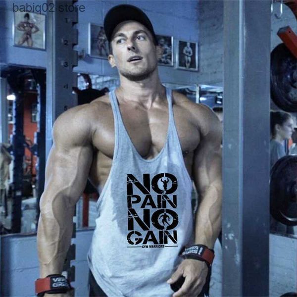 

men' tank gyms workout sleeveless shirt stringer tank men bodybuilding clothing fitness mens sportwear vests muscle singlets t230417, White;black