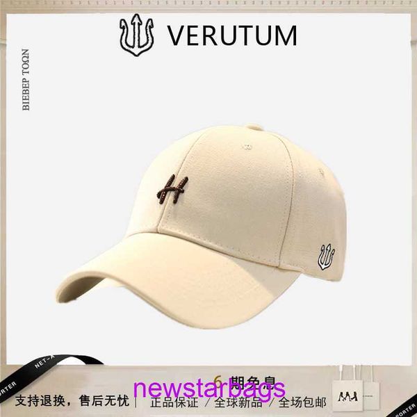 

designer herms hat for outlet verutum trident hat classic letter h baseball cap versatile outdoor sunscreen couple, Blue;gray