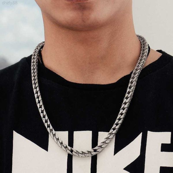 

provence jewelry customized moissanite diamond 8mm real 9k solid gold iced out cuban link chain for man, Silver