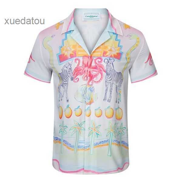 

shirts casablanc shirt mens designer shirts fashion letter silk bowling shirt casual shirts men slim fit short sleeve dress shirt us size, White;black
