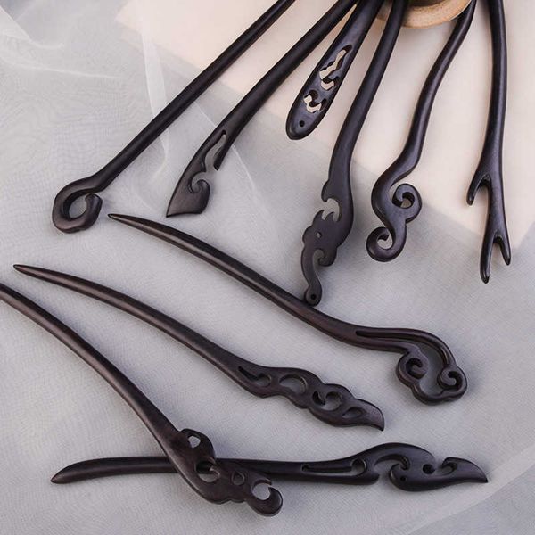 

hairpins hairpin ancient style wooden hairpin simple versatile hairpin twisted hair classic jewelry walking hanfu headwear girl w0417, Golden;silver