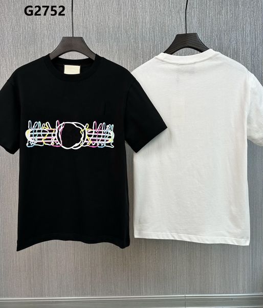 

luxury t shirt summer mens womens fashion g co-branded t-shirt pure cotton shirts leisure classic pattern size m-xxl, White;black