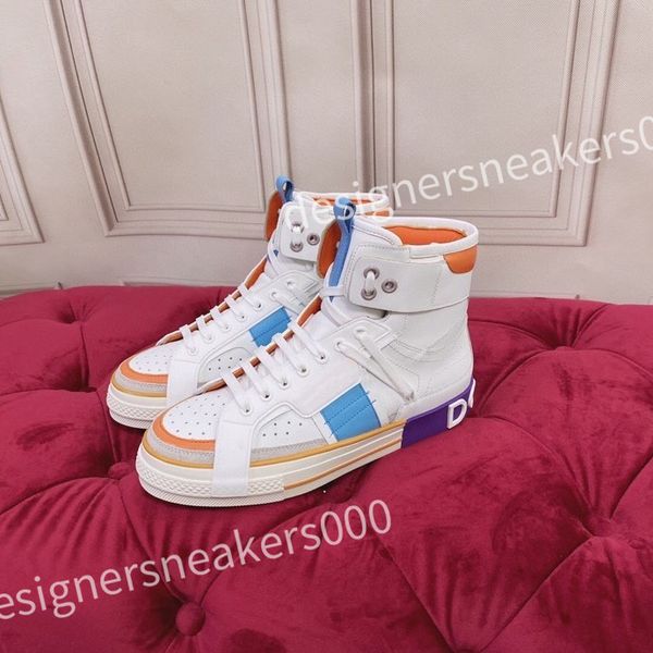 

2023 luxury high shoes designer sneakers womens mens fashion casual sneaker comfortable non-slip sole leather, Red;white