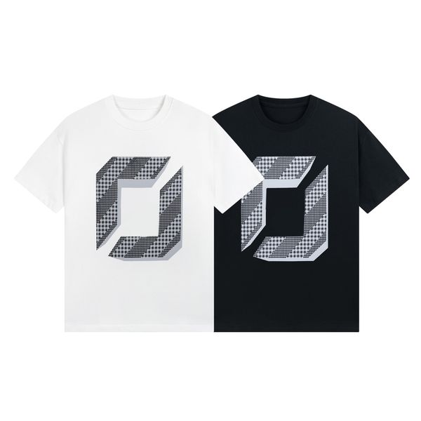 

2023 new fashion mens t shirt cotton sweatshirt ff lettering short sleeve fd 3d real spray printing designer men women casual round neck ret, White;black