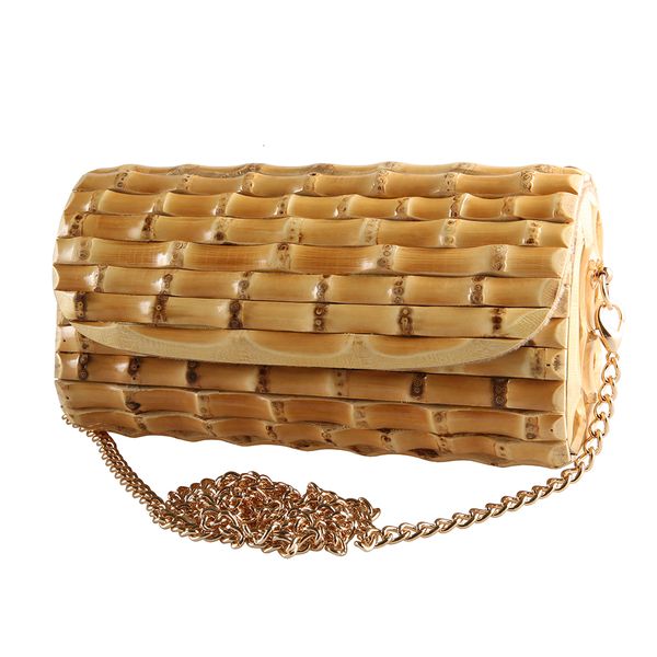 

evening bags nilerun brand long adjustable chain unique handmade natural wood rattan straw bamboo root cross body shoulder messenger bag 230