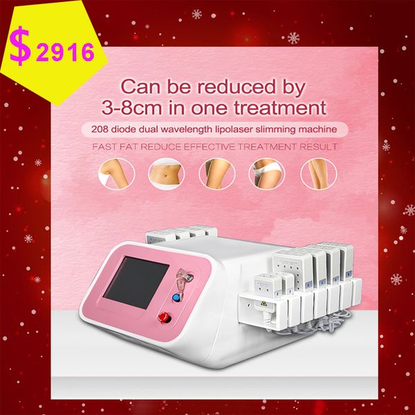 

i lipolaser portatil slimming beauty machine funciona w 12pc pads fat reduction 650nm 980nm dual wavelength beauty body slimmer equipment pr