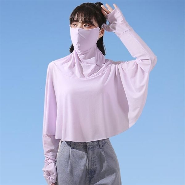 

women's jackets sun protective clothing women's hat summer protective cycling breathable coat ice silk clothing long sleeve face b, Black;brown