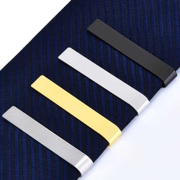 

304 stainless steel tie silver black and golden neckline lettering logo laser 4..