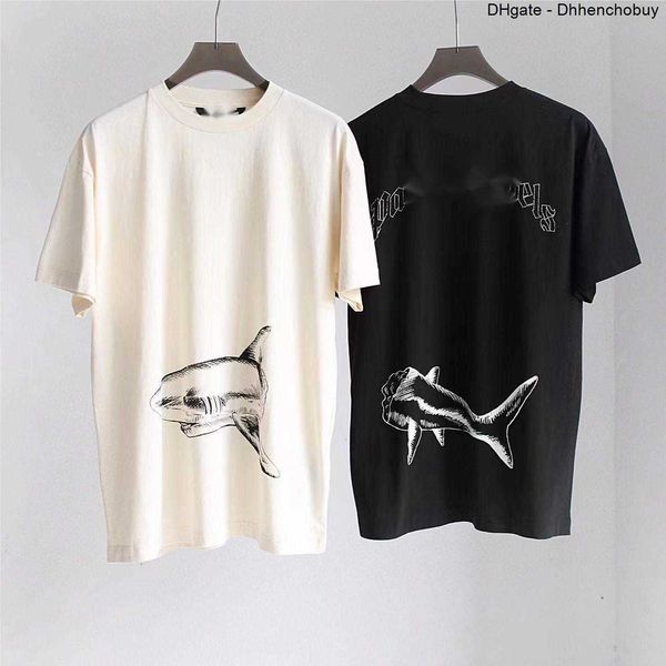

2023 summer pa men womens palm t shirt mans stylist tee guillotine bear palms printed short sleeve truncated bears angles tees angel tshirt, White;black