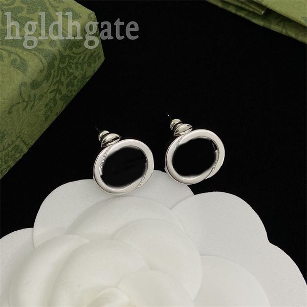 

thick plated silvery earrings designer for women crystals designer earings stud tiktok punk women metals chic letter orecchini luxury earrin, Golden;silver