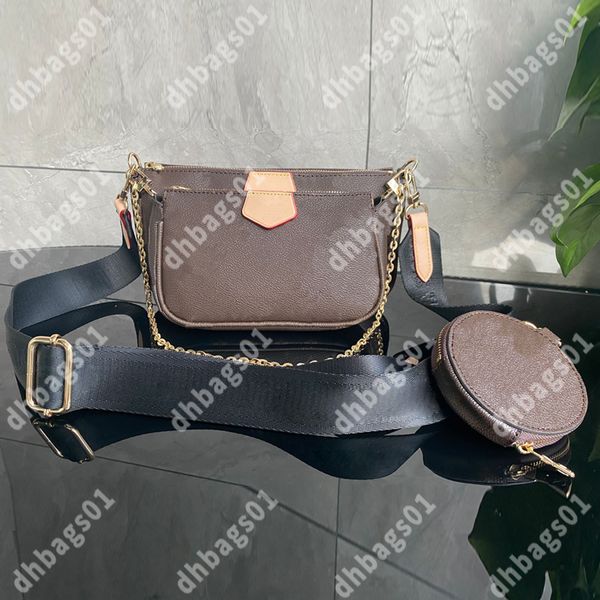 

3a m4823 luxurys crossbody bag handbag favorite multi accessories wallet 3 pcs bags wallets women designer purse ladies purses shoulder