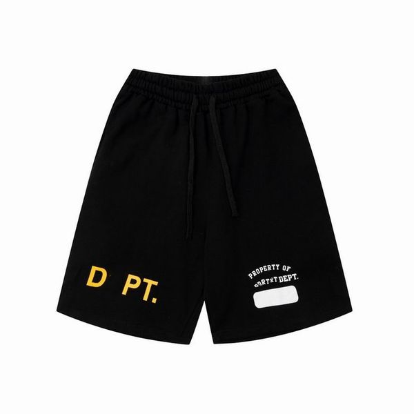 

men's american fashion brand galleryes depts hand-painted splash printing pure cotton terry shorts fog high street 5-point casual on sa, White;black