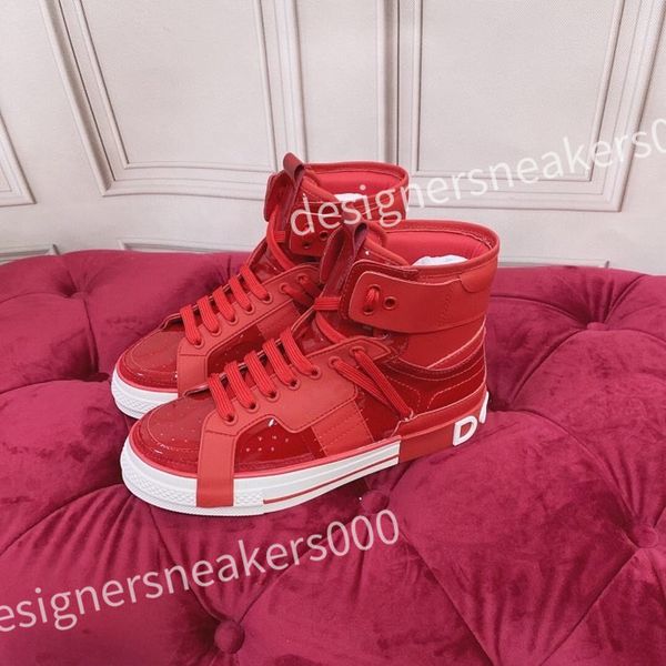 

2023 high shoes designer sneakers womens mens fashion casual sneaker comfortable non-slip sole leather, Red;white