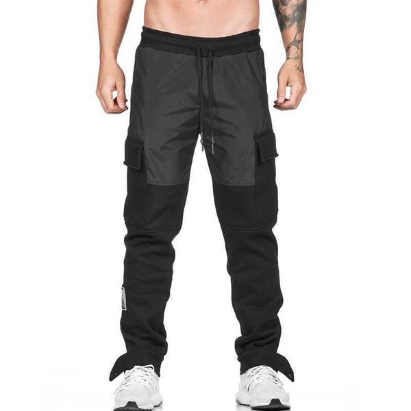 

arsv men's pants spring men's casual pants sports pants men's slim fit large outdoor panel running elastic feet guard pants, Black