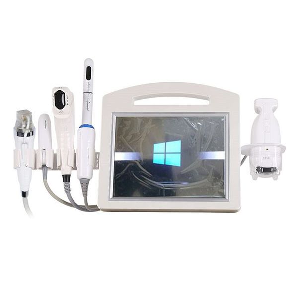 

multi-functional beauty equipment 4d hifu vmax fractional rf microneedle liposonic anti wrinkle machine 12 lines vaginal tightening fat burn, Black;white